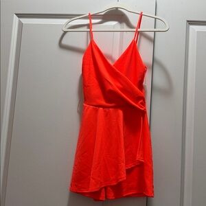 Fashion Nova Vibrant Orange Mini Dress